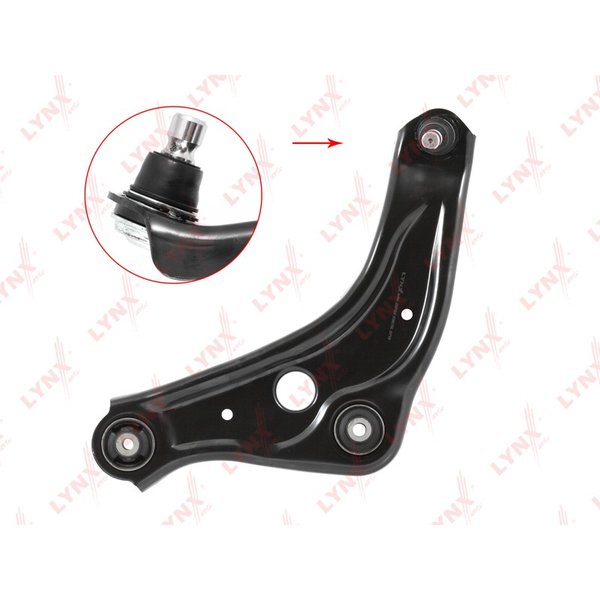 Рычаг передней подвески нижний Nissan 54501-4EA0B Lynx C5675L J11E, L