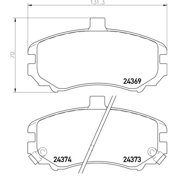 Колодки тормозные передние Nisshinbo NP-6079