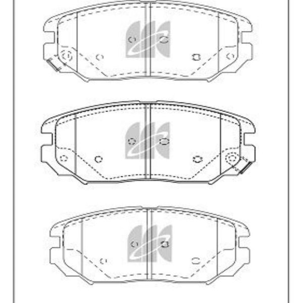 Колодки тормозные передние Hyundai Sonata NF 2.0L 2.4L Grandeur 2.7L Kashiyama D-11183MH (SP1182)