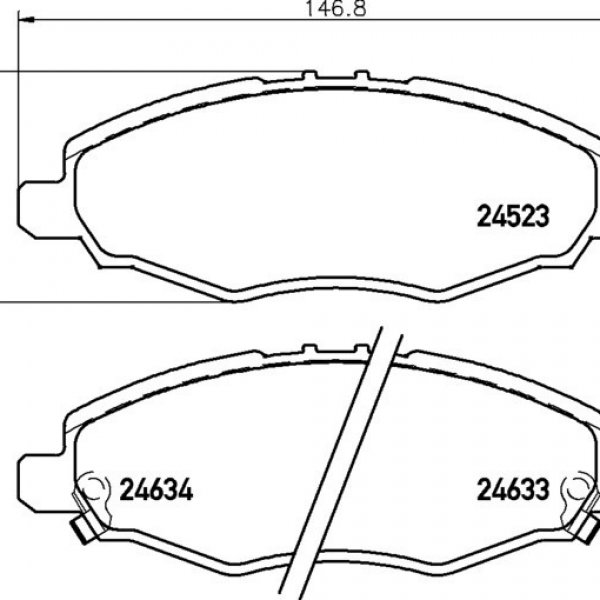 Колодки тормозные передние Nisshinbo NP-1057