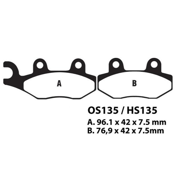 Тормозные колодки RM, BRP, , YAMAHA, KAWASAKI, SUZUKI, STELS