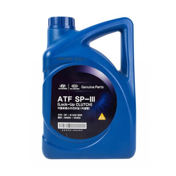 Масло трансмиссионное Hyundai ATF SP-III (04500-00400) Корея 4л