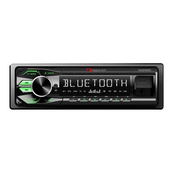 Автомагнитола Nakamichi NQ512BG USB/FM/BT зеленая подсветка