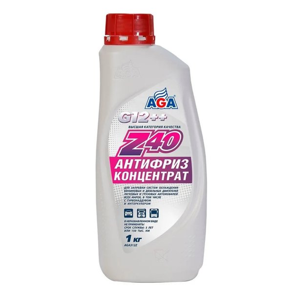 Антифриз AGA AGA312Z конц. красный Россия 1