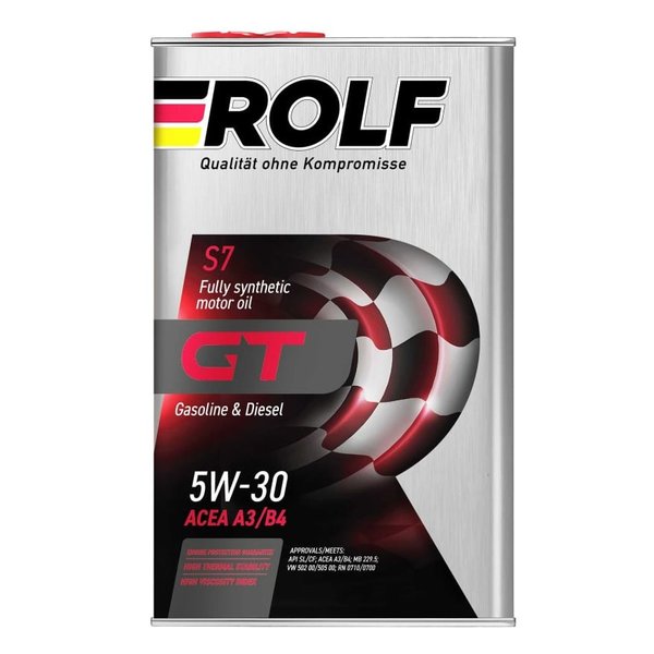 Масло моторное Rolf GT 5W30 A3/B4 1