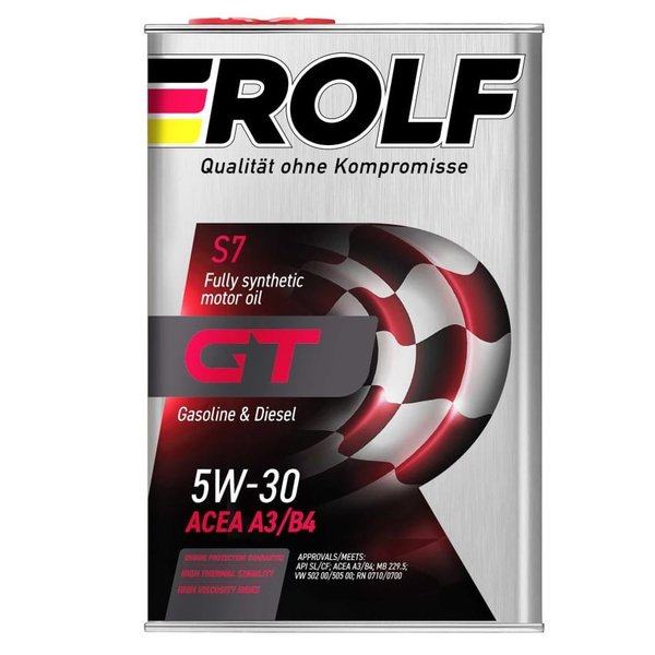 Масло моторное Rolf GT 5W30 A3/B4 4