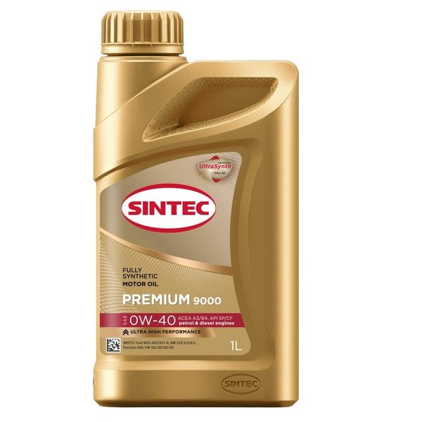 Масло моторное Sintec Premium 9000 0W40 SP/CF 1 