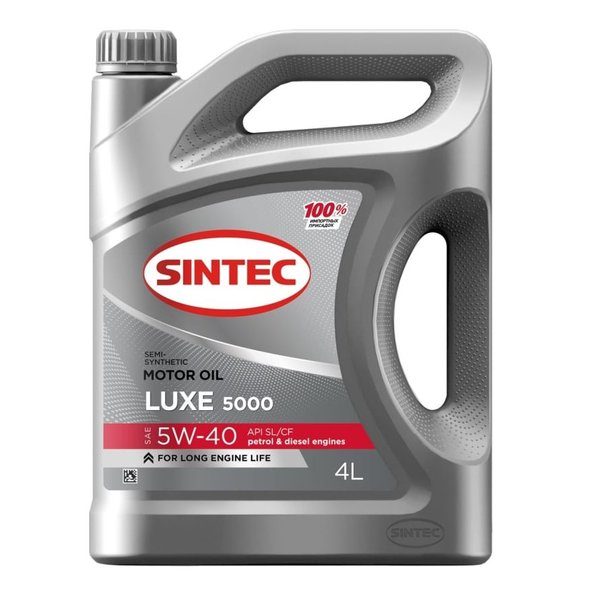 Масло моторное Sintec Luxe 5000 5W40 SL/CF 4