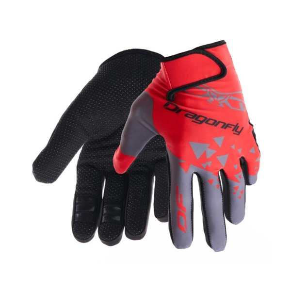 Перчатки DF CROSS Red - Grey L Dragonfly