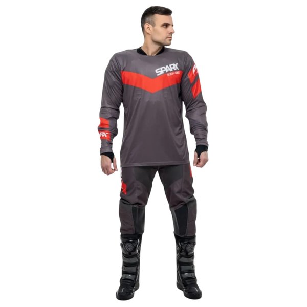 Эндуро комплект Sparx ЕХ01 VICTORY серо-красный L
