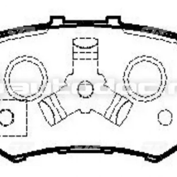 Колодки тормозные задние Honda 43022-TP6-A00 CTR GK0339/CKHO-22 Accord 1.8-2.3/2.0TD 90-99