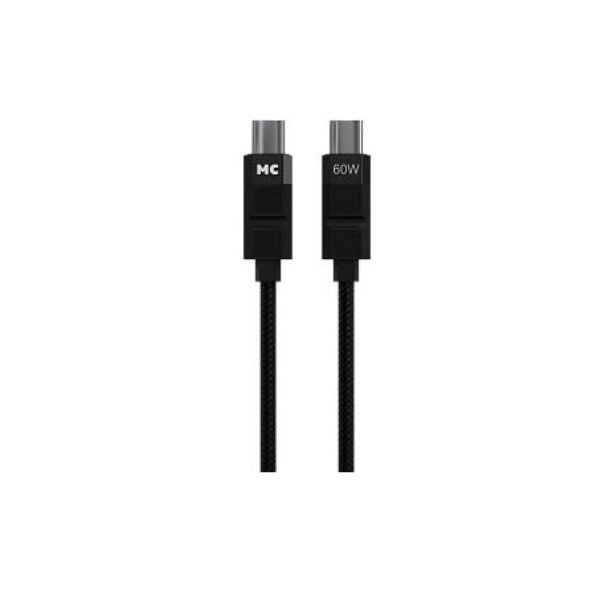 Дата-кабель USB 3.0A PD 60W для Type-C Type-C More choice K87aa нейлон 1м (Black)