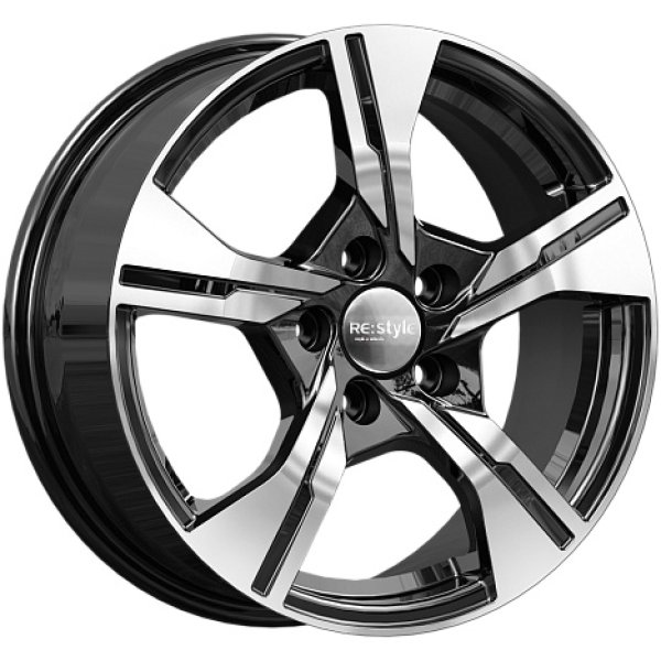 Диск литой 16*6,5 5*114,3 Et40 66,1 (ZV 16_Qashqai) KC1053 Алмаз черный iFree