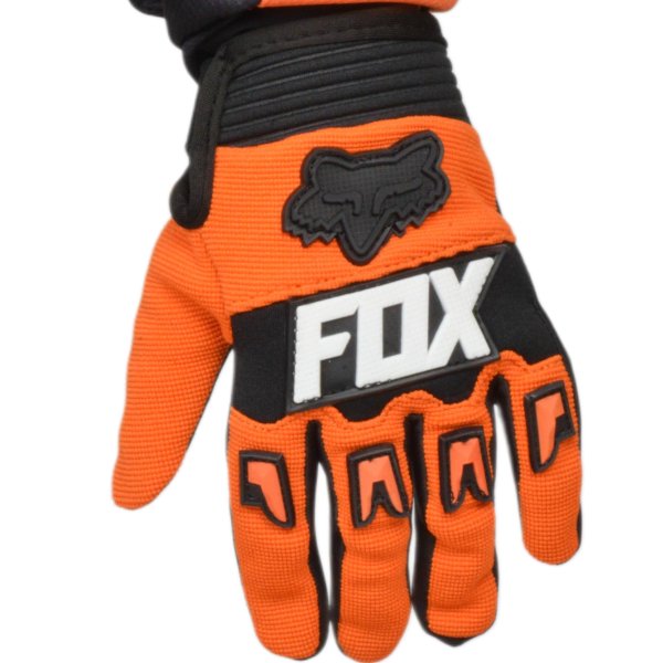 Мотоперчатки подростковые FOX №4 Orange/Black (16 см/8-9 лет)