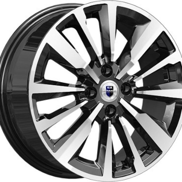 Диск литой 16*6,5 4*100 ET49 54,1 Эрман (КС997) Алмаз черный КиК
