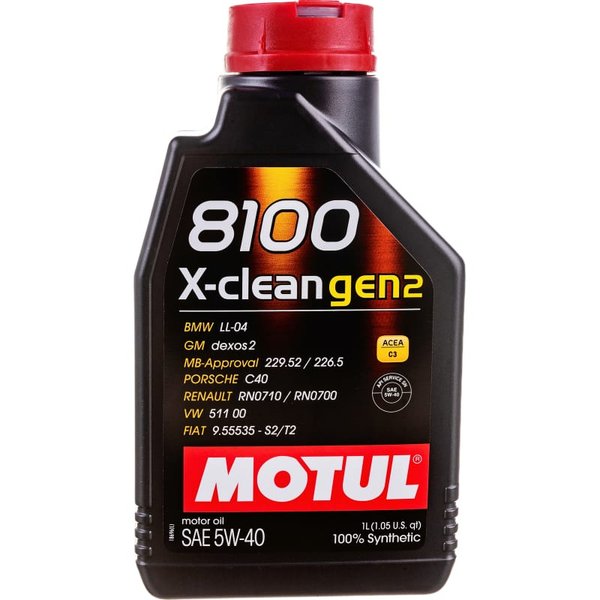 Масло моторное Motul 8100 X-Clean Gen2 C3 5W40 1