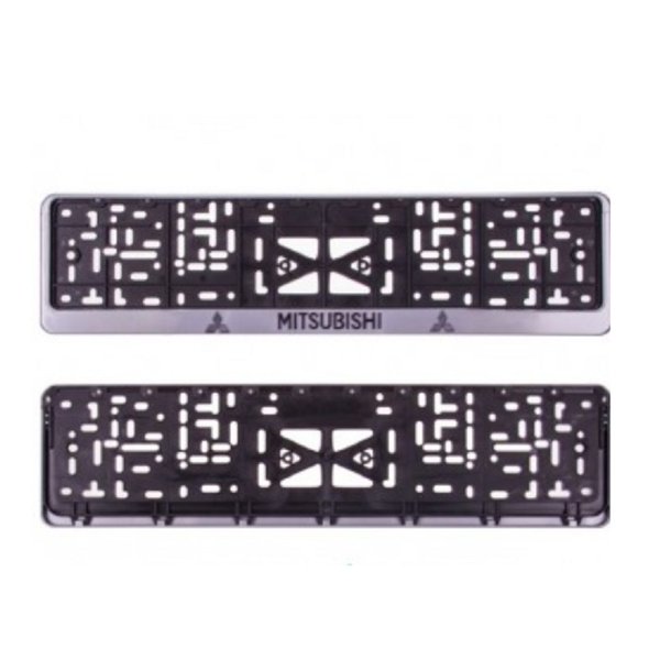 Рамка номера книжка MITSUBISHI серая 112/2-MB-с