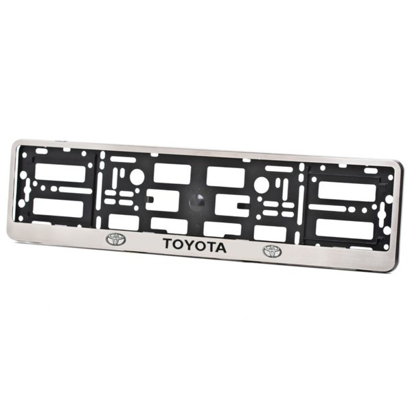 Рамка номера книжка TOYOTA белая
