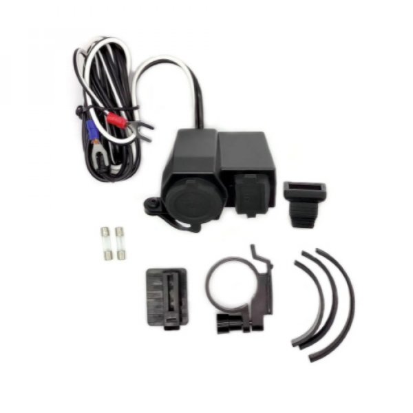 USB 2 в 1 розетка+разъем для прикуривателя 12V ExtremeMaster