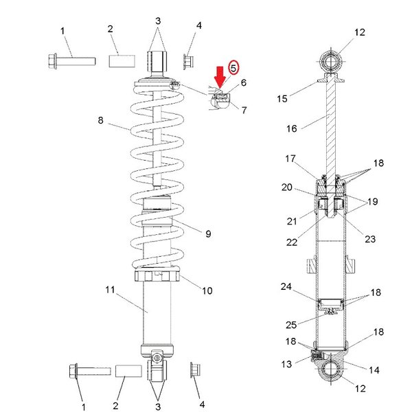 Опора/RETAINER-SPRING SLOTTED 5137540