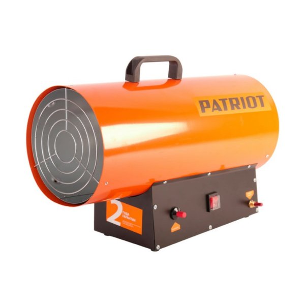 Тепловая газовая пушка Patriot GS-30,30кВт, 650м3/ч,пьезо поджиг.,редуктор,шланг
