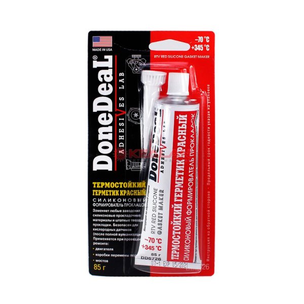Герметик силиконовый DoneDeal DD6726 Красный Сша 85